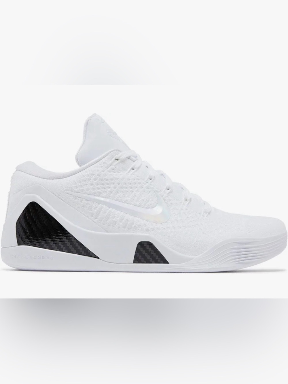 Kobe IX Elite Low Phot/RO Sneaker (White/Black) Mens size 8(left shoe tried on)